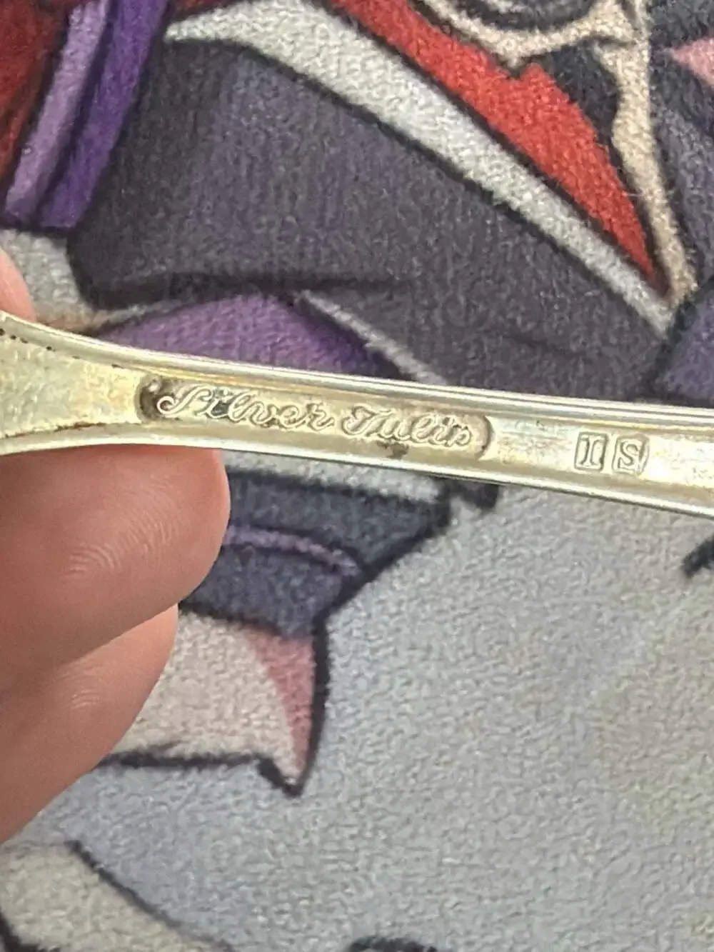 Silver Tulip IS Silverplate Cake Server and Serving Fork Set